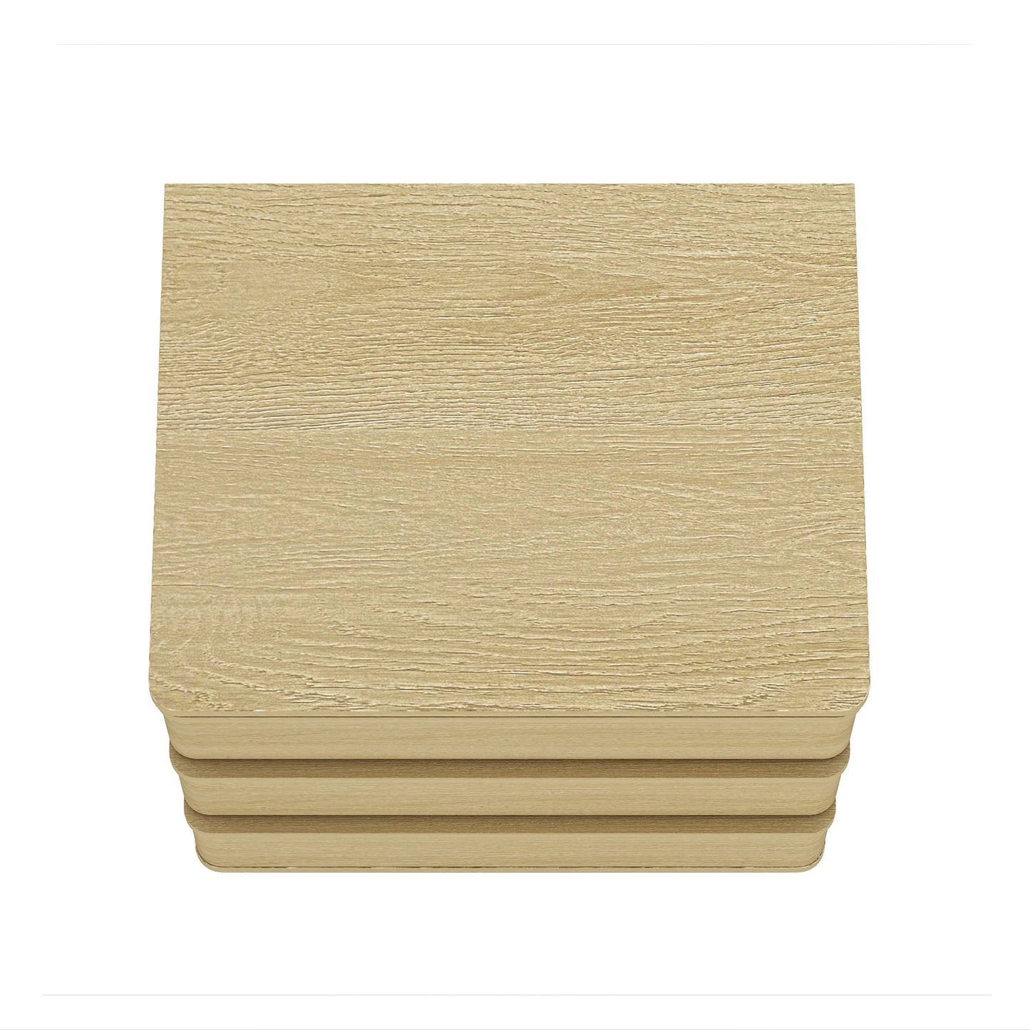 Molly Modern 26" Nightstand in Natural Oak (3-Drawer) - Set of 2 2-NS008-NO