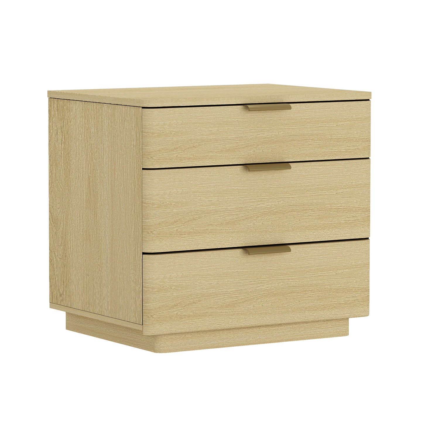 Payton Modern 26" Nightstand in Natural Oak (3-Drawer) - Set of 2 2-NS009-GNO