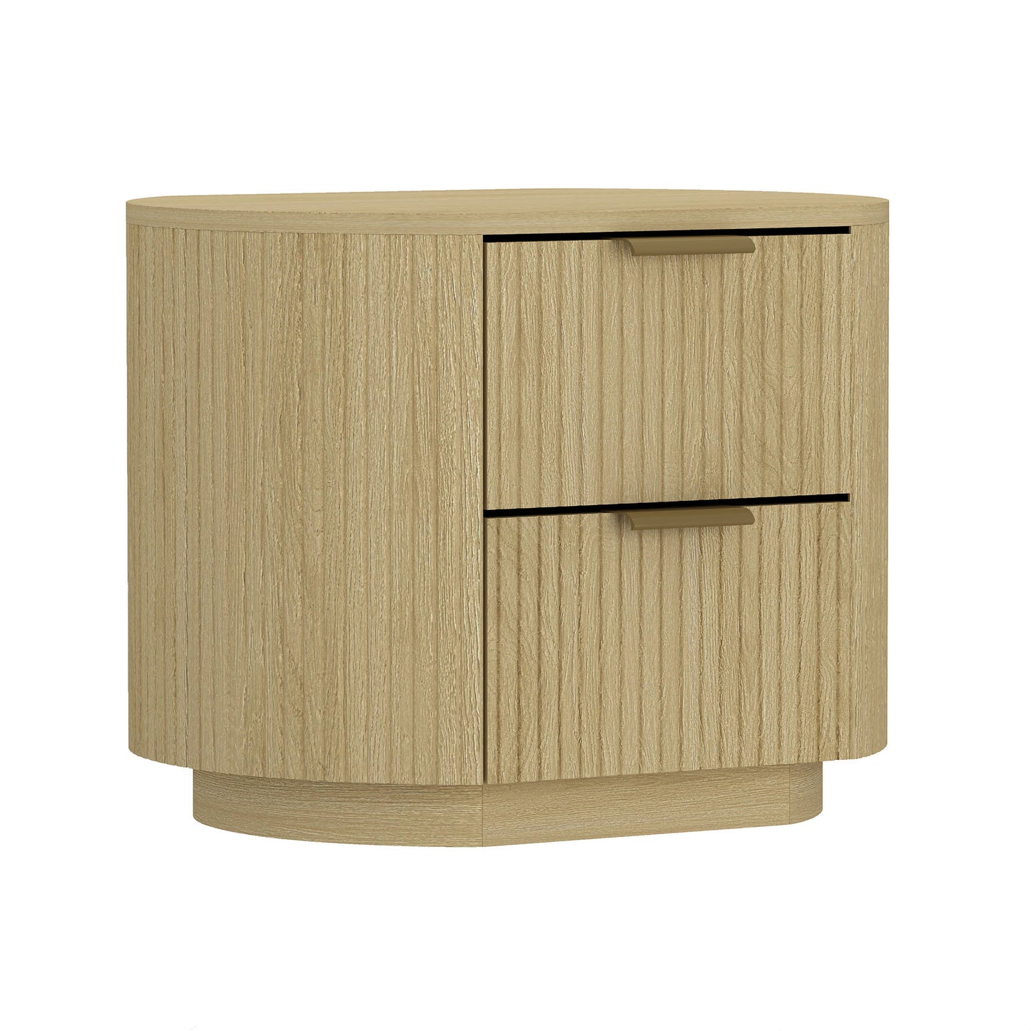 Olivia Modern 27" Nightstand in Natural Oak (2-Drawer) - Set of 2 2-NS010-GNO