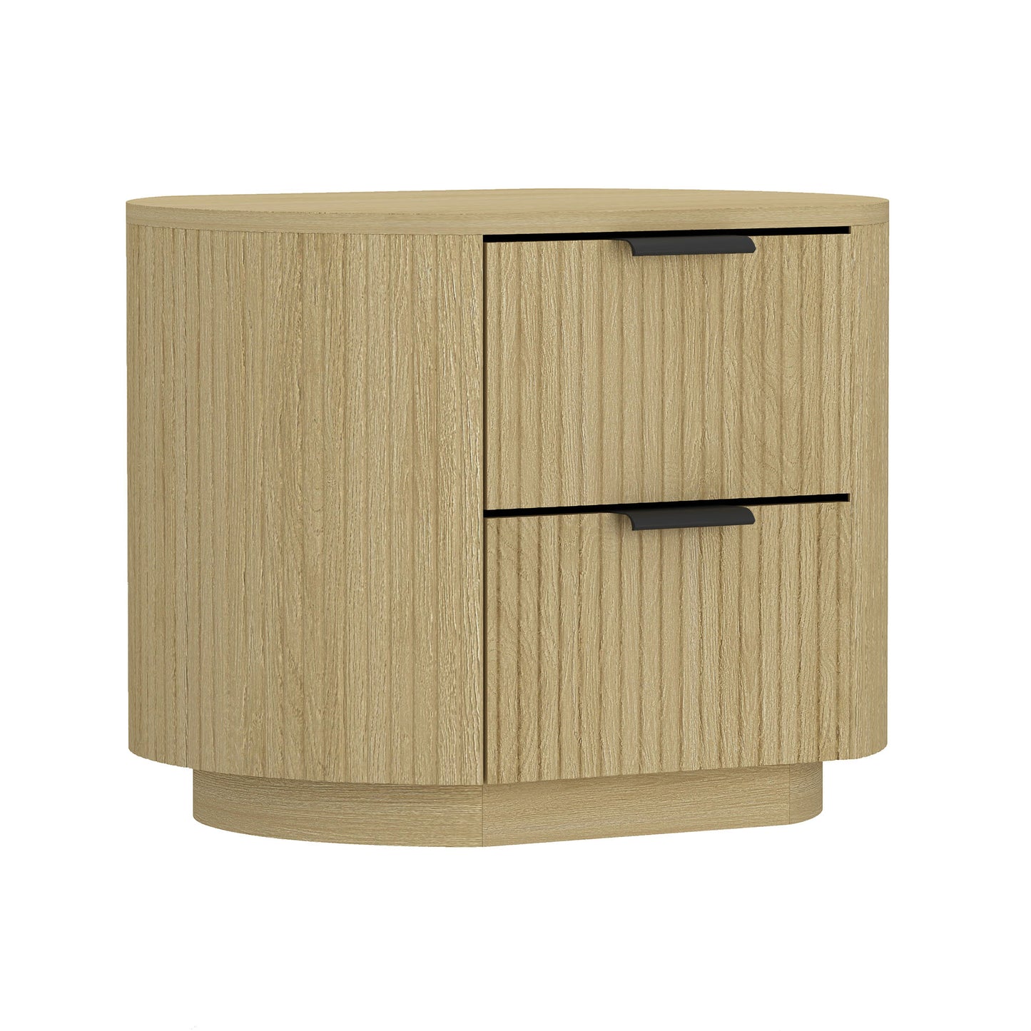 Olivia Modern 27" Nightstand in Natural Oak (2-Drawer) - Set of 2 2-NS010-NO