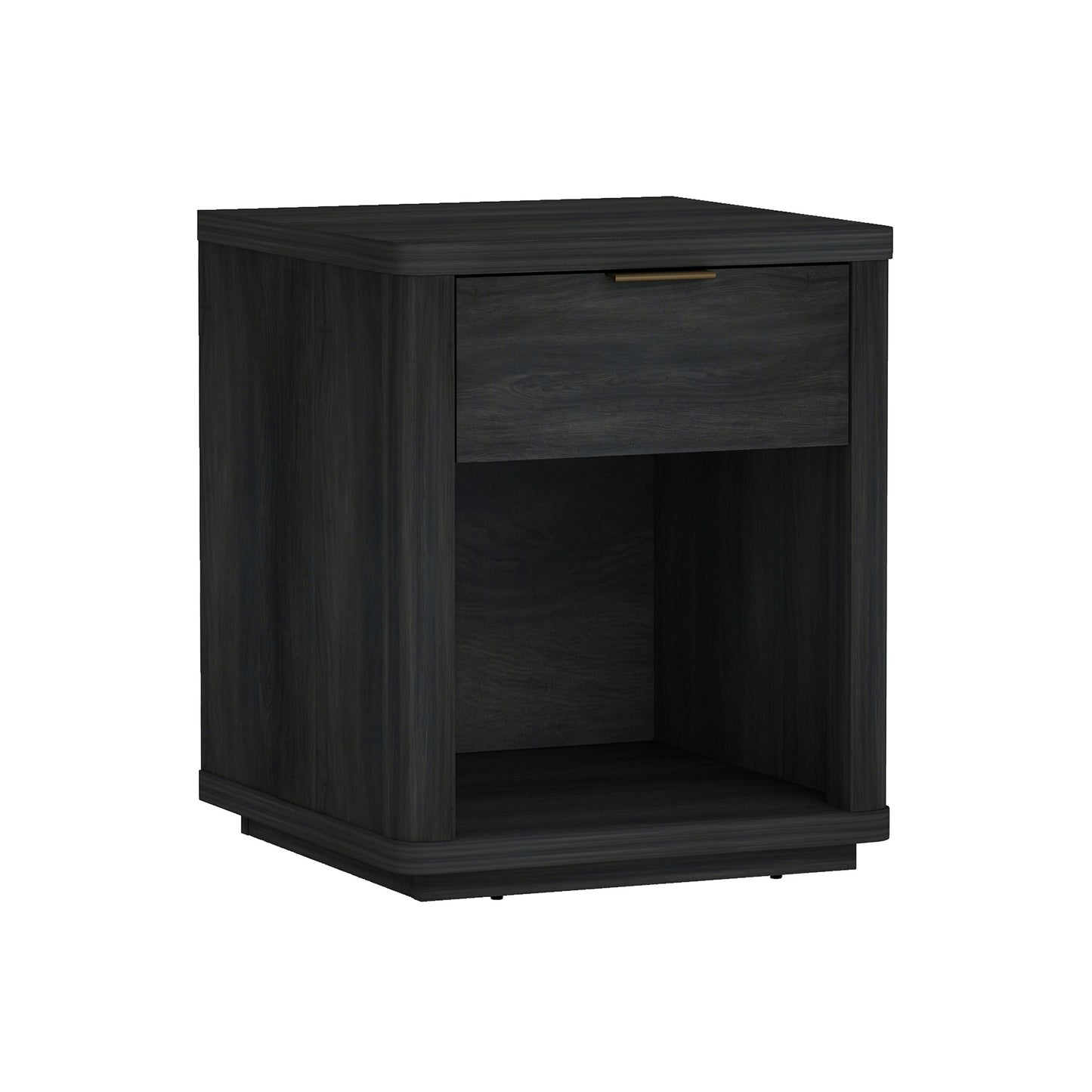 Evelyn Modern 20" Nightstand in Charcoal Gray (1-Drawer) - Set of 2 2-NS011-CH