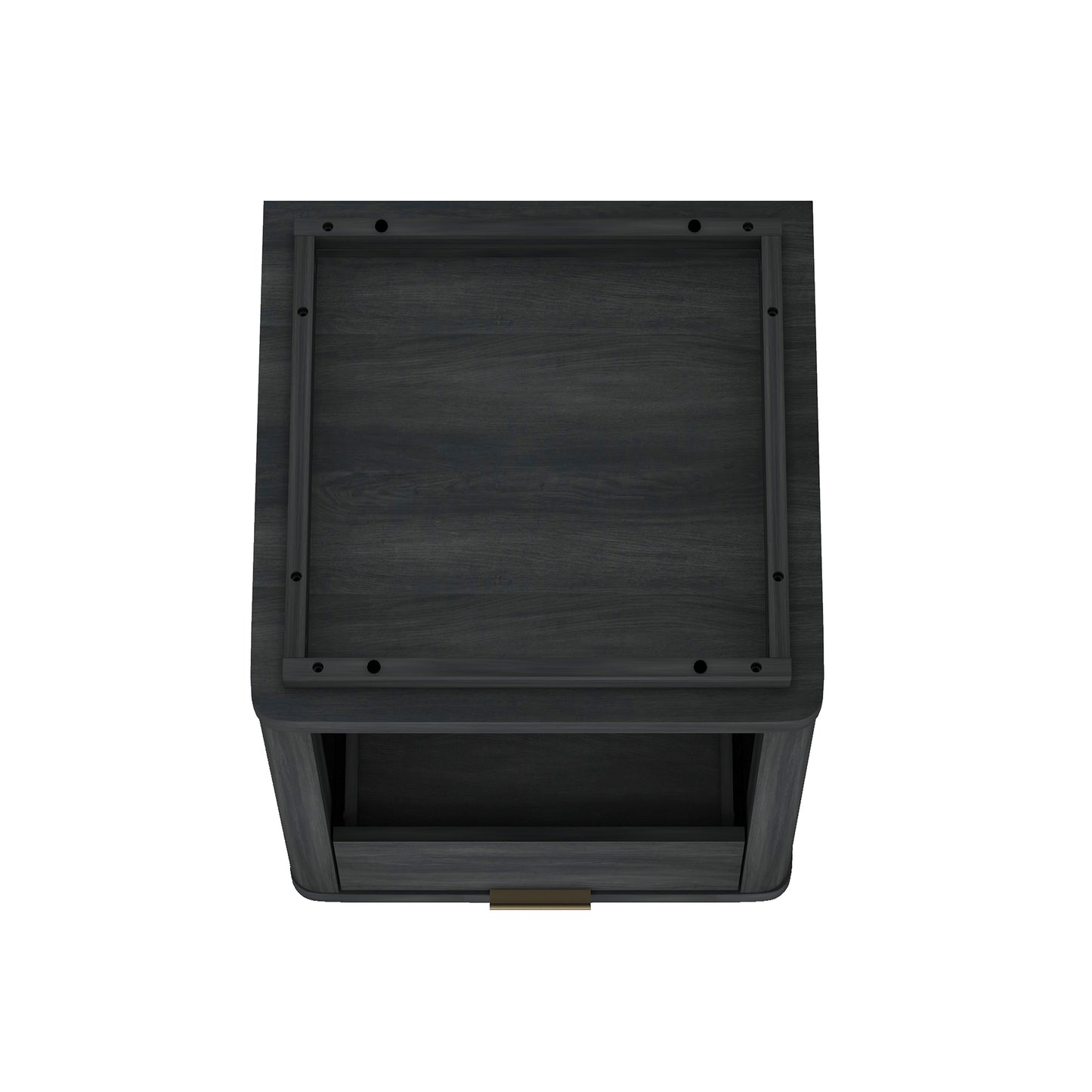 Evelyn Modern 20" Nightstand in Charcoal Gray (1-Drawer) - Set of 2 2-NS011-CH
