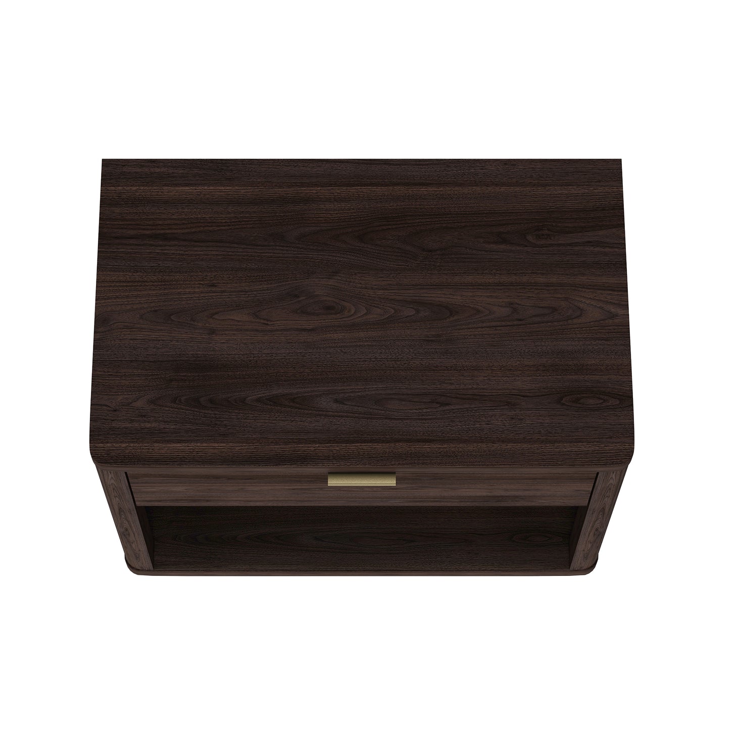 Evelyn Modern 32" Nightstand in Brown (1-Drawer) - Set of 2 2-NS012-BR