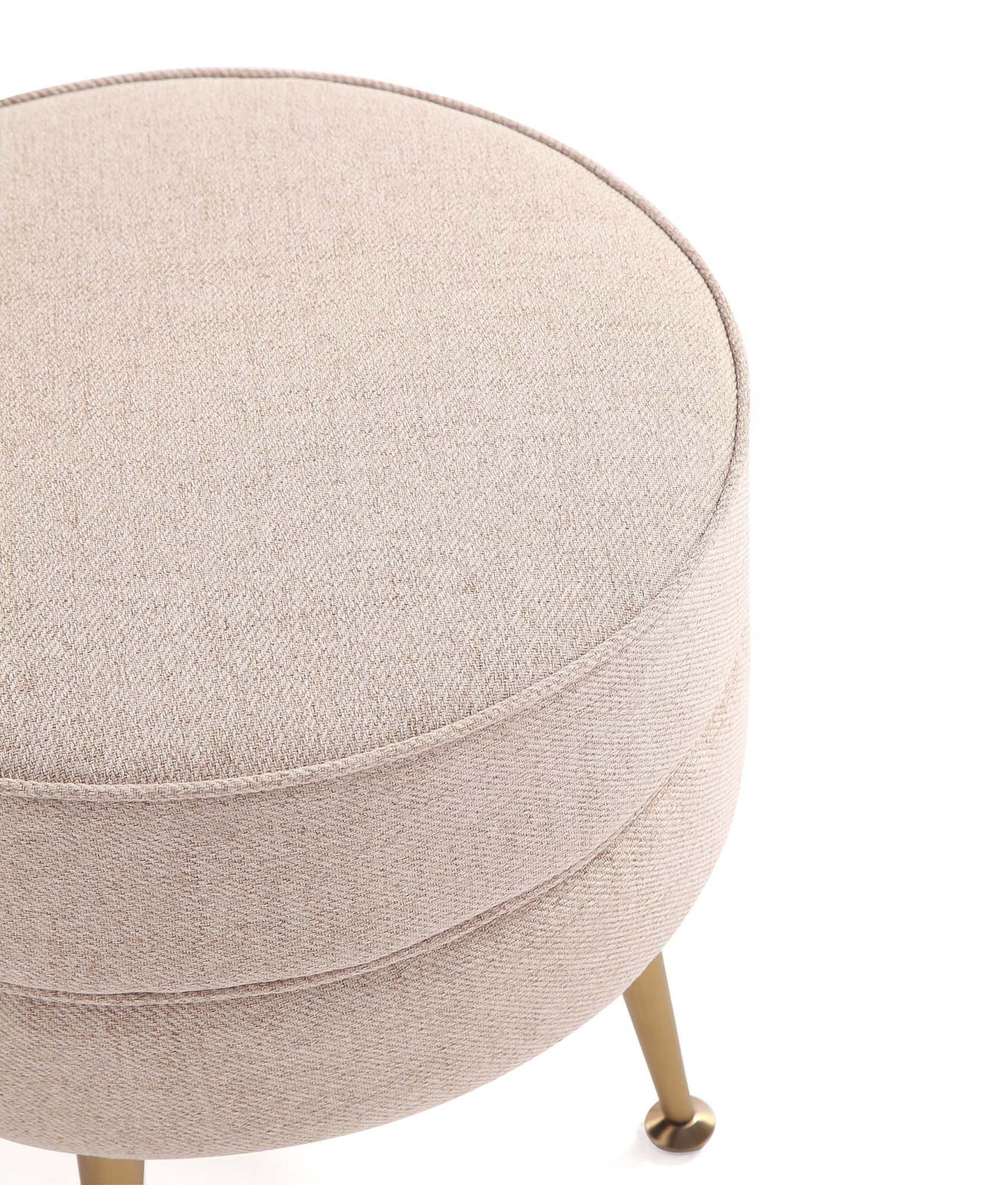 Bailey Mid-Century Modern Upholstered Accent Ottoman in Wheat - Set of 2 2-OT003-OT