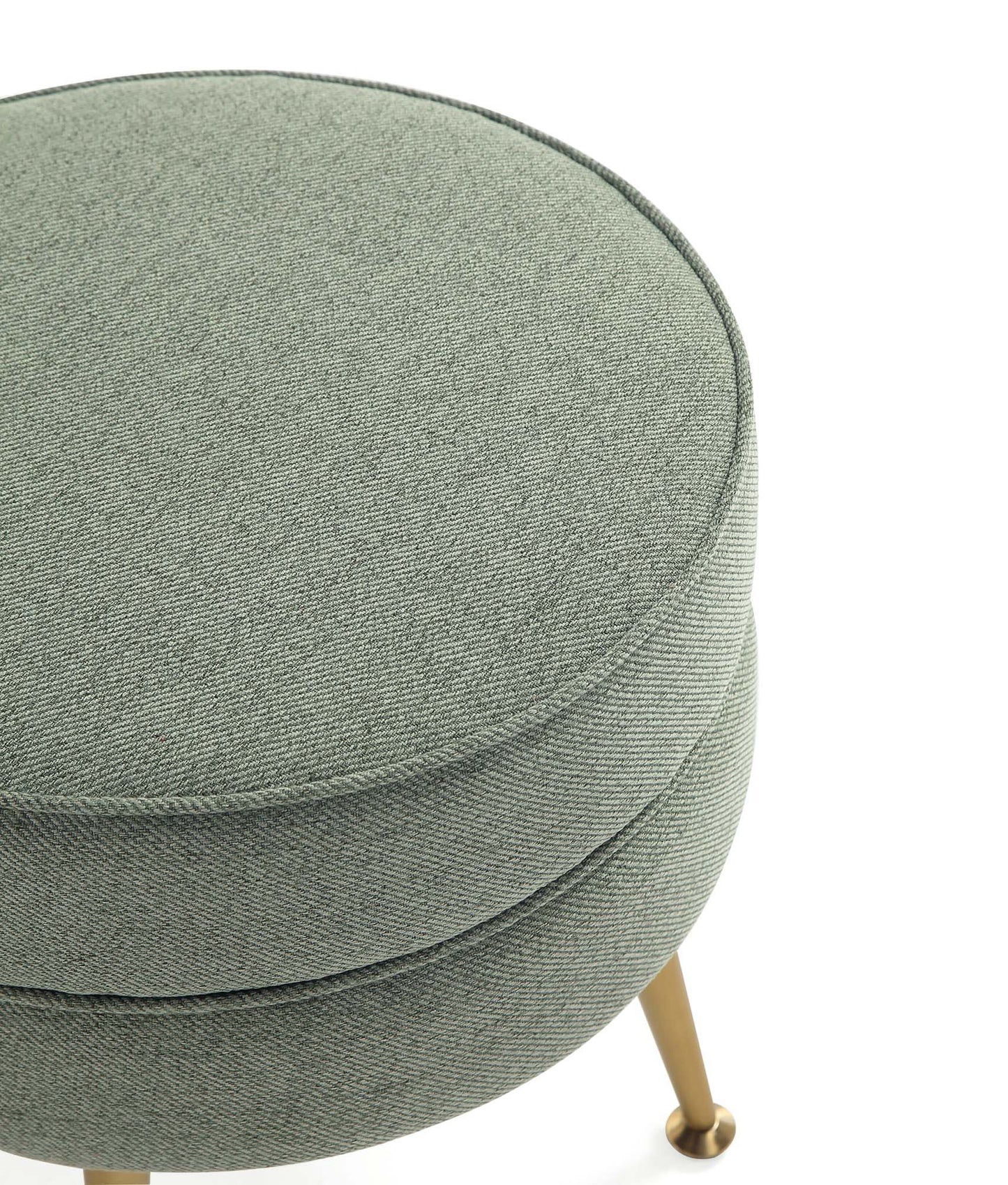 Bailey Mid-Century Modern Upholstered Accent Ottoman in Sage Green - Set of 2 2-OT003-SG