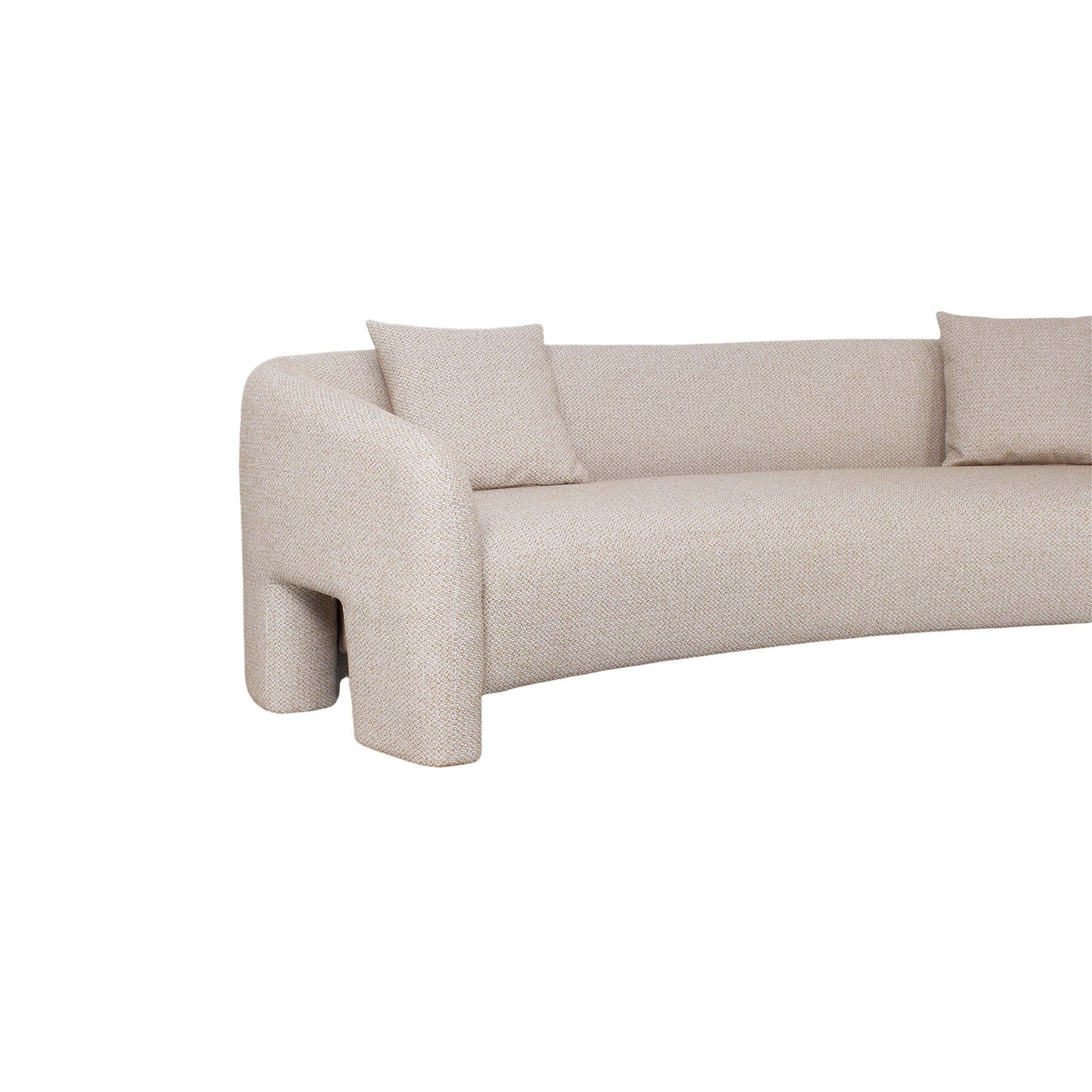 Sylvia Modern Glam 2-Piece Sofa Set in Gold Dust 2-SFAC1770-GD