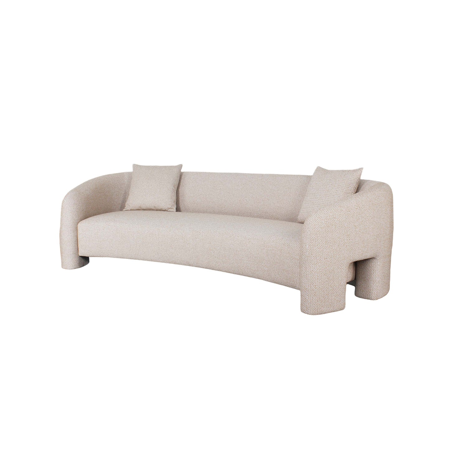 Sylvia Modern Glam 2-Piece Sofa Set in Gold Dust 2-SFAC1770-GD
