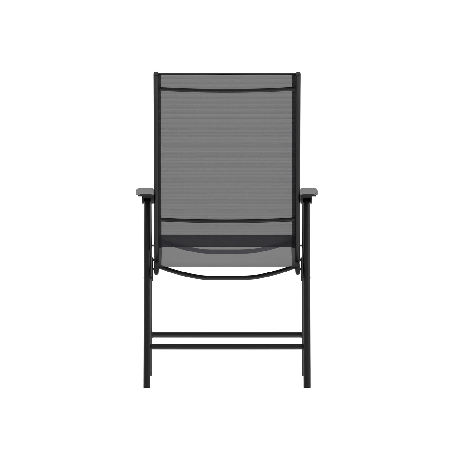 Paladin Black Outdoor Folding Patio Sling Chair Black