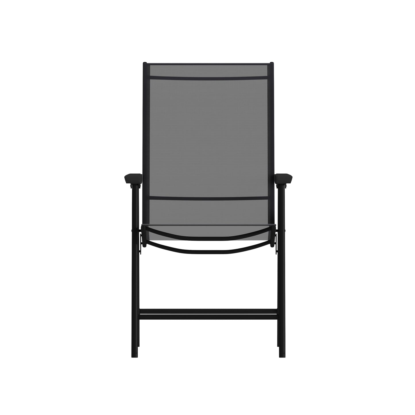 Paladin Black Outdoor Folding Patio Sling Chair Black