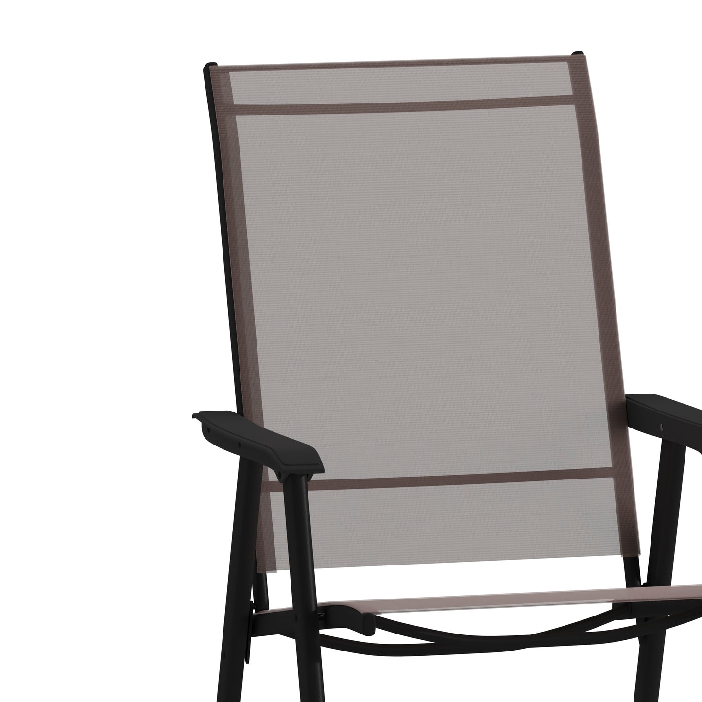 Paladin Brown Outdoor Folding Patio Sling Chair Brown