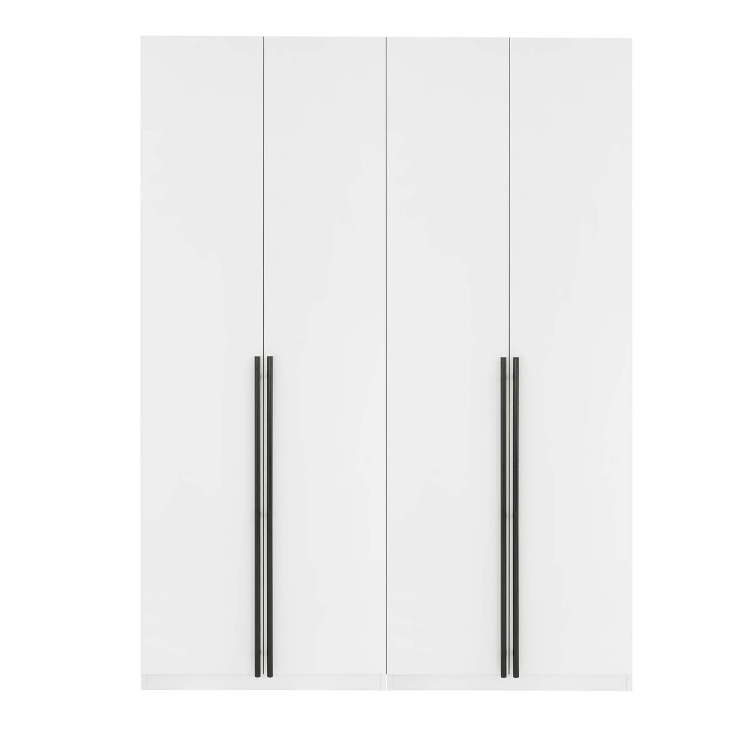 Lee Modern 32" Wardrobe Closet in White - Set of 2 2-WC003-WH