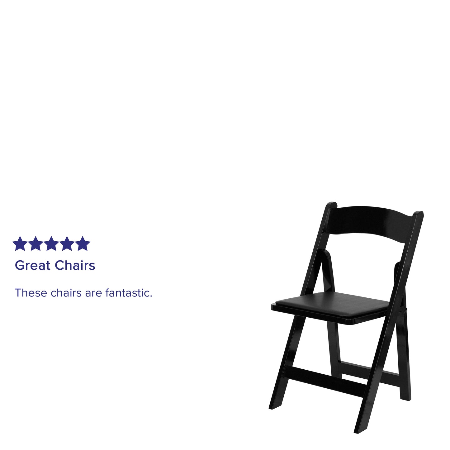 2 Pack HERCULES Series Black Wood Folding Chair with Vinyl Padded Seat Black 2-XF-2902-BK-WOOD-GG