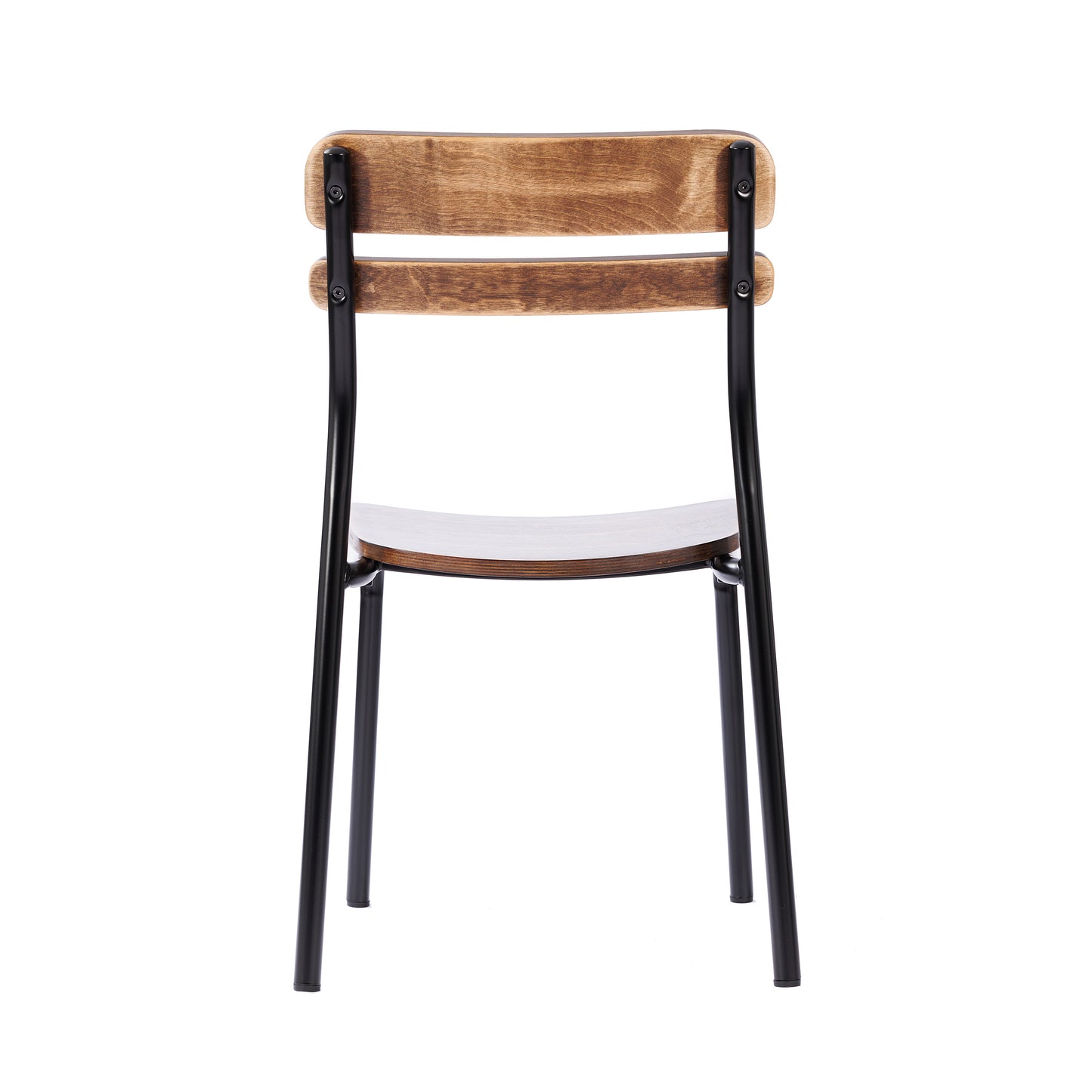 2 Pack Cyprus Commercial Grade Solid Wood Dining Chairs with Black Metal Frames and Antique Copper Finish Antique Copper 2-XU-CH10443-ANTCPR-GG