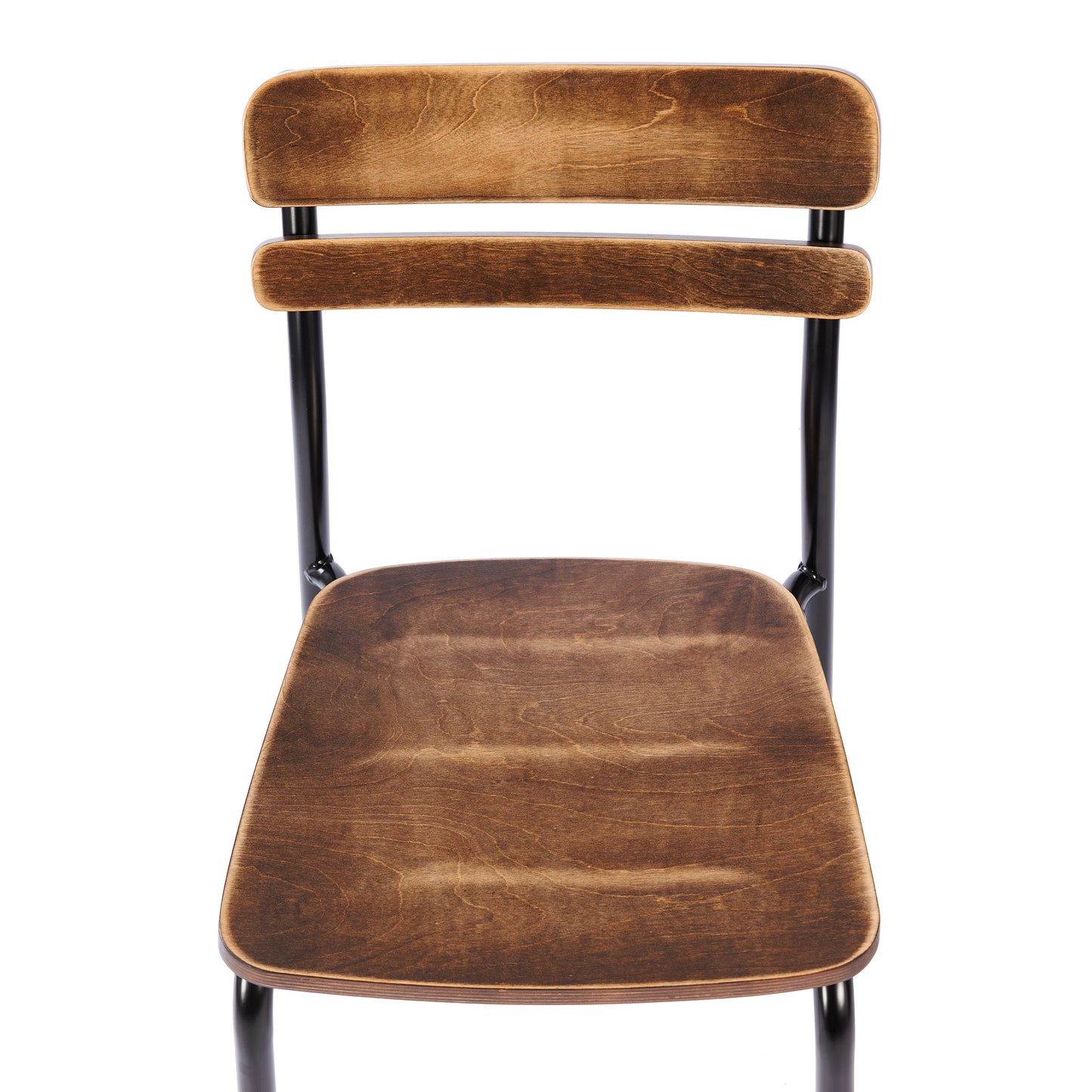 2 Pack Cyprus Commercial Grade Solid Wood Dining Chairs with Black Metal Frames and Antique Copper Finish Antique Copper 2-XU-CH10443-ANTCPR-GG