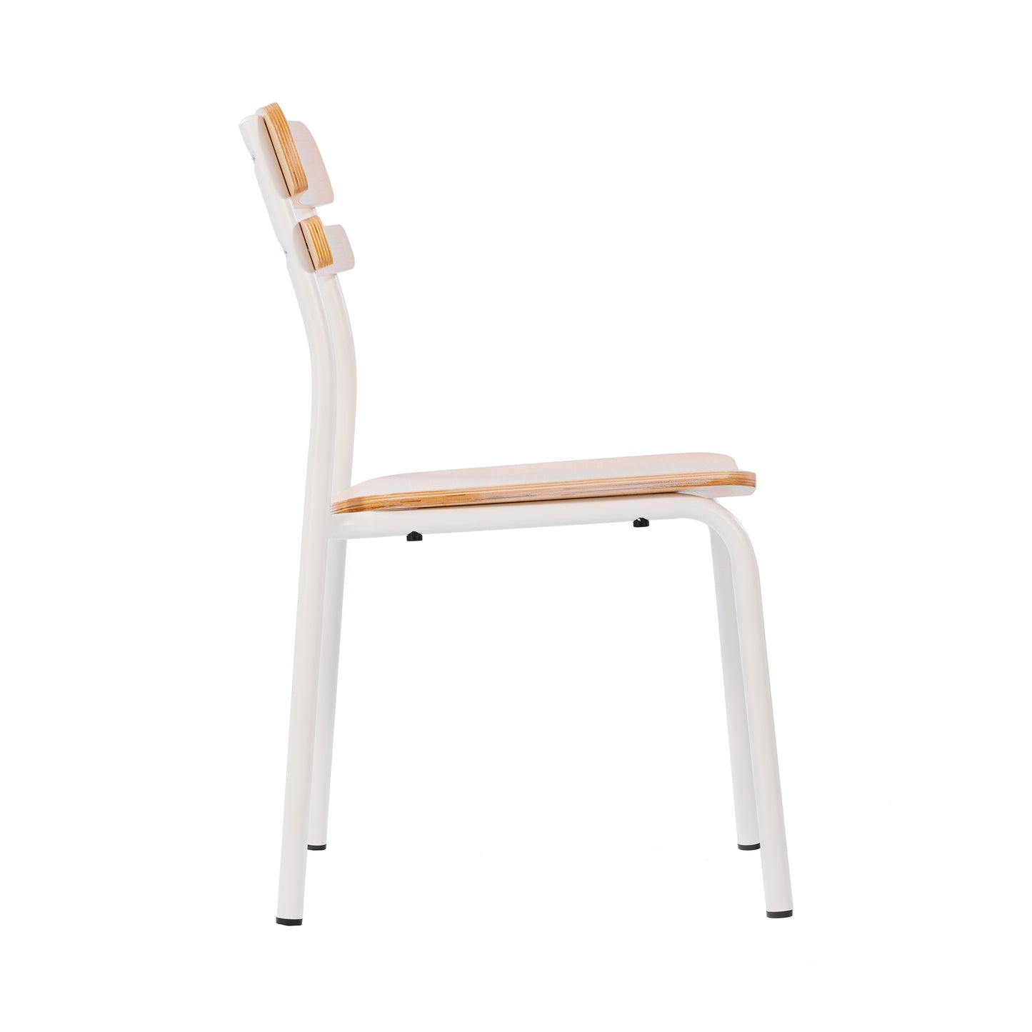 2 Pack Cyprus Commercial Grade Solid Wood Dining Chairs with White Metal Frames and Antique White Finish Antique White 2-XU-CH10443-ANTWHT-GG