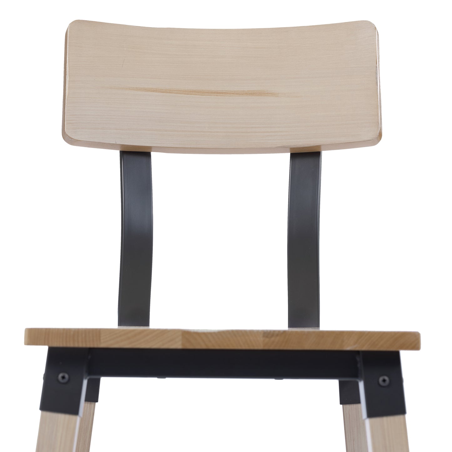 Jackson 2 Pack Commercial Grade Rustic Antique White Industrial Wood Dining Chair Antique White