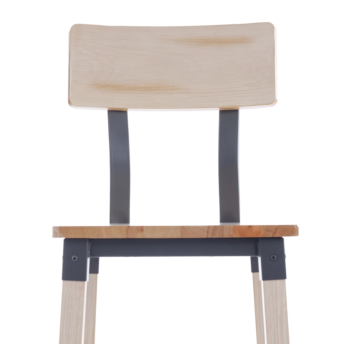 Jackson 2 Pack Commercial Grade Rustic Antique White Industrial Wood Dining Barstool Antique White