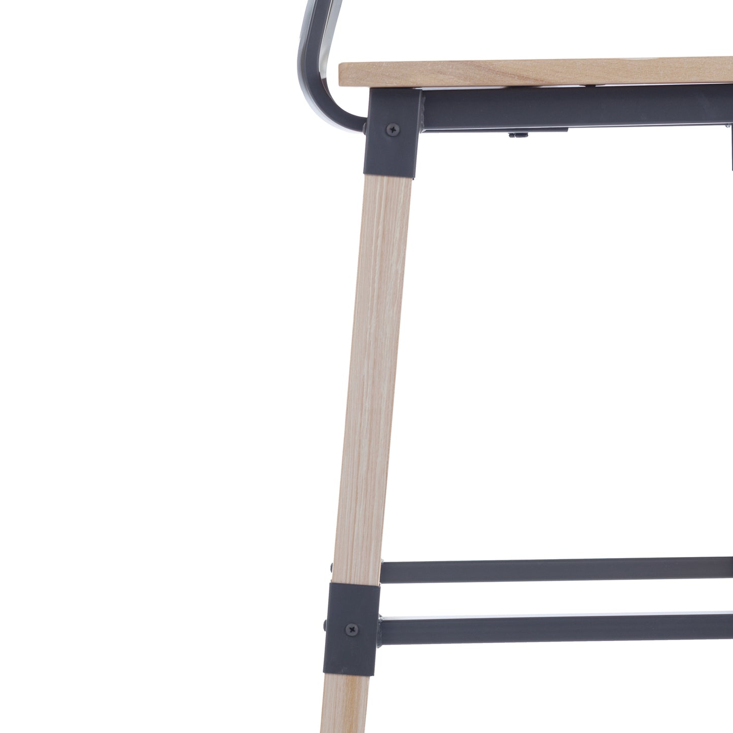 Jackson 2 Pack Commercial Grade Rustic Antique White Industrial Wood Dining Barstool Antique White