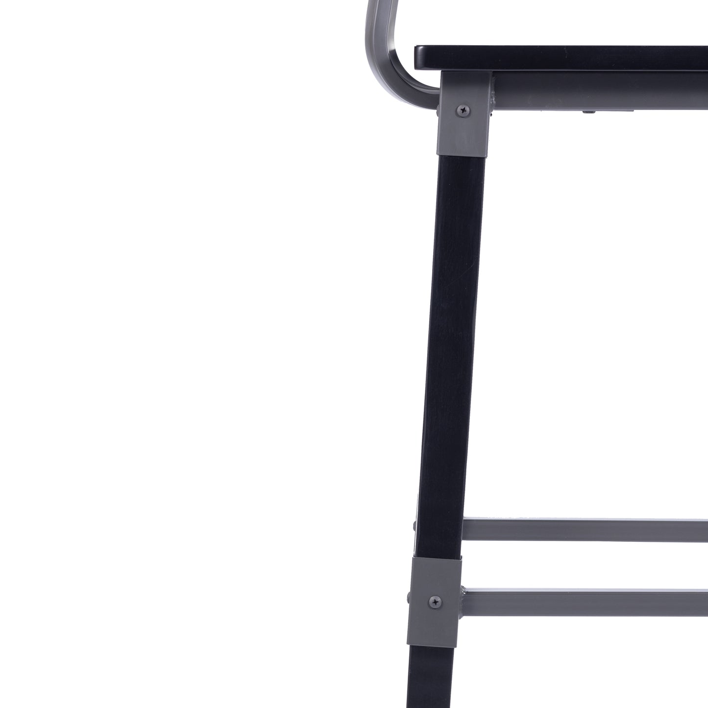 Jackson 2 Pack Commercial Grade Rustic Black Industrial Wood Dining Barstool Black