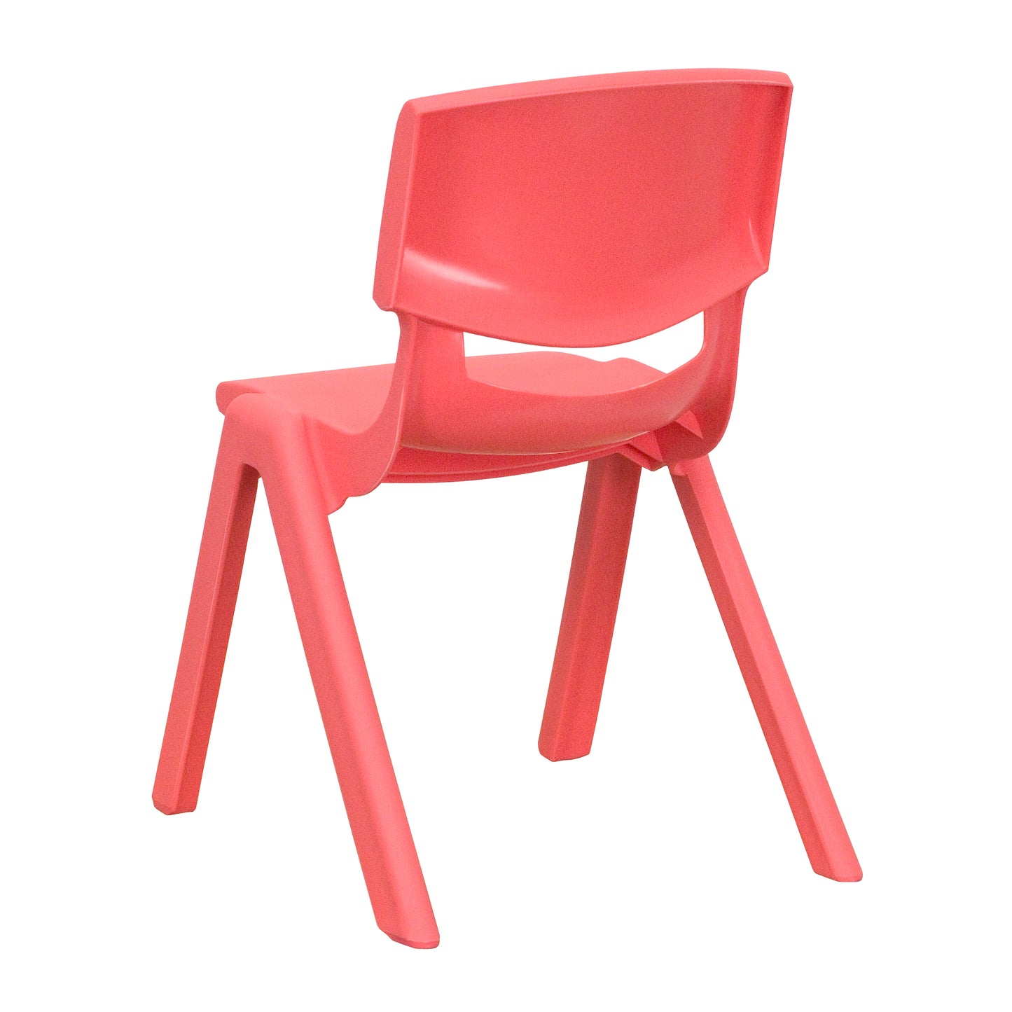 Whitney 2 Pack Red Plastic Stackable School Chair with 12" Seat Height Red