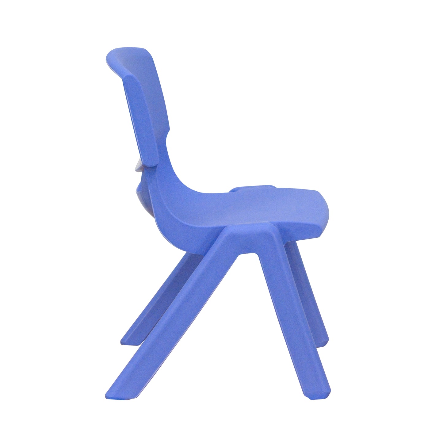Emmy 21.875''W x 26.625''L Rectangular Blue Plastic Height Adjustable Activity Table Set with 2 Chairs Blue YU-YCY-098-0032-RECT-TBL-BLUE-GG