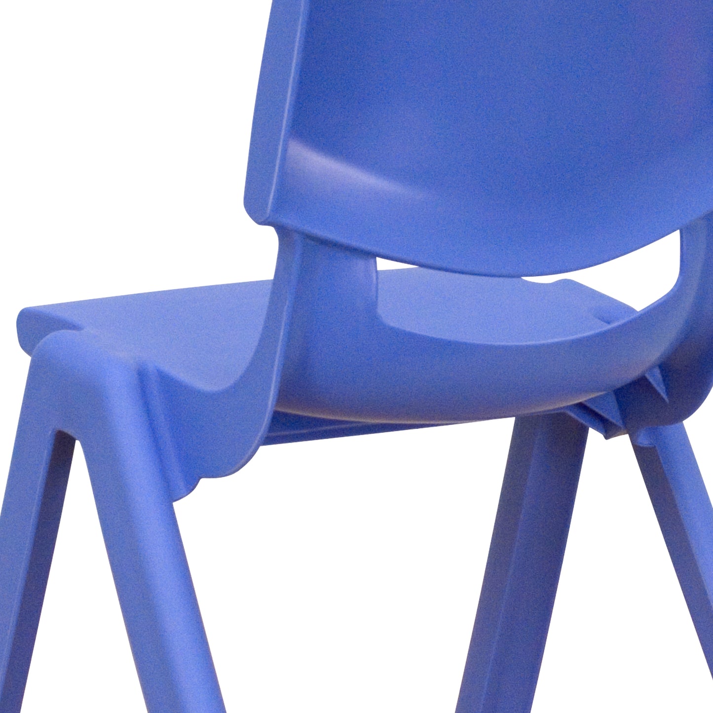 Whitney 2 Pack Blue Plastic Stackable School Chair with 10.5'' Seat Height Blue