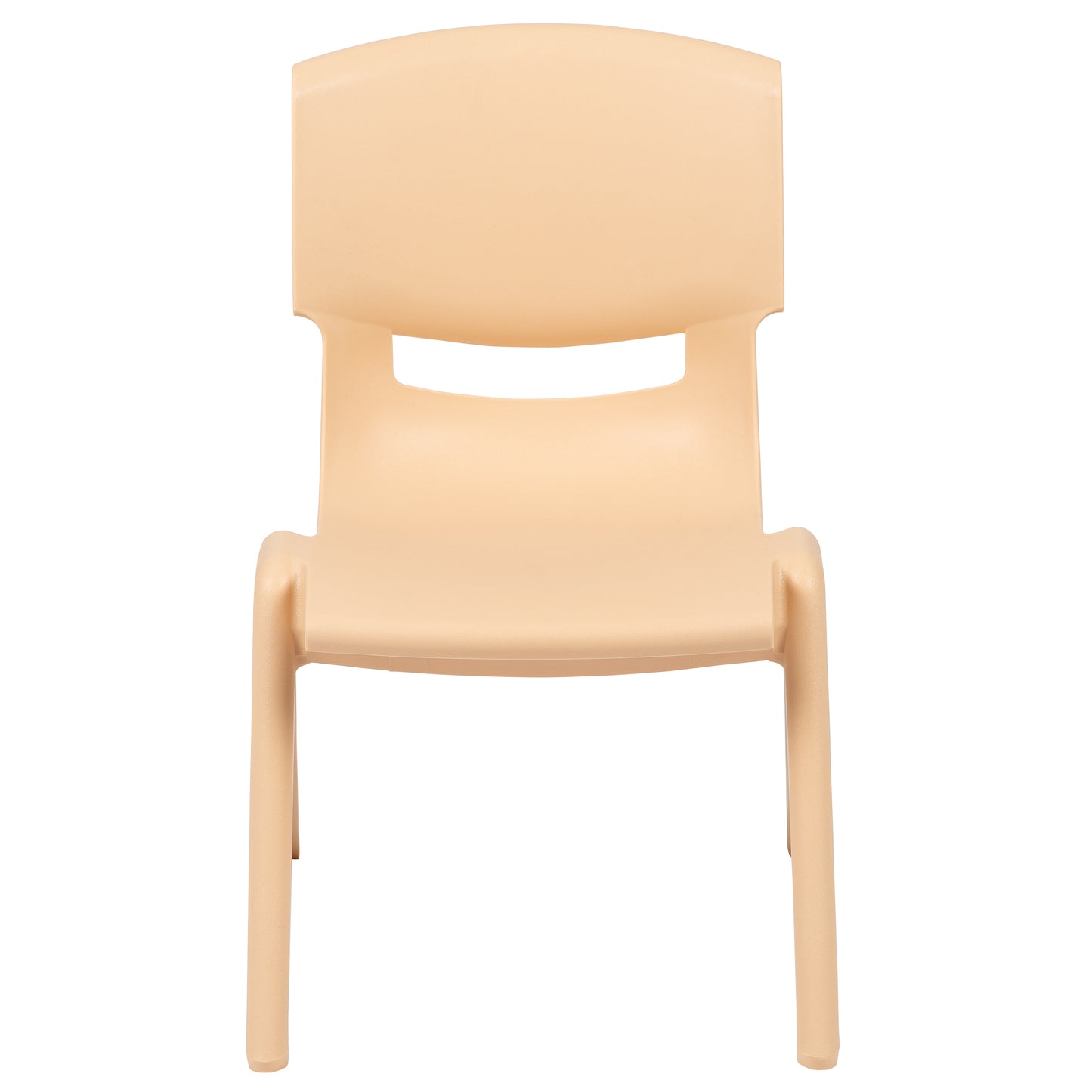 Whitney 2 Pack Natural Plastic Stackable School Chair with 10.5" Seat Height Natural