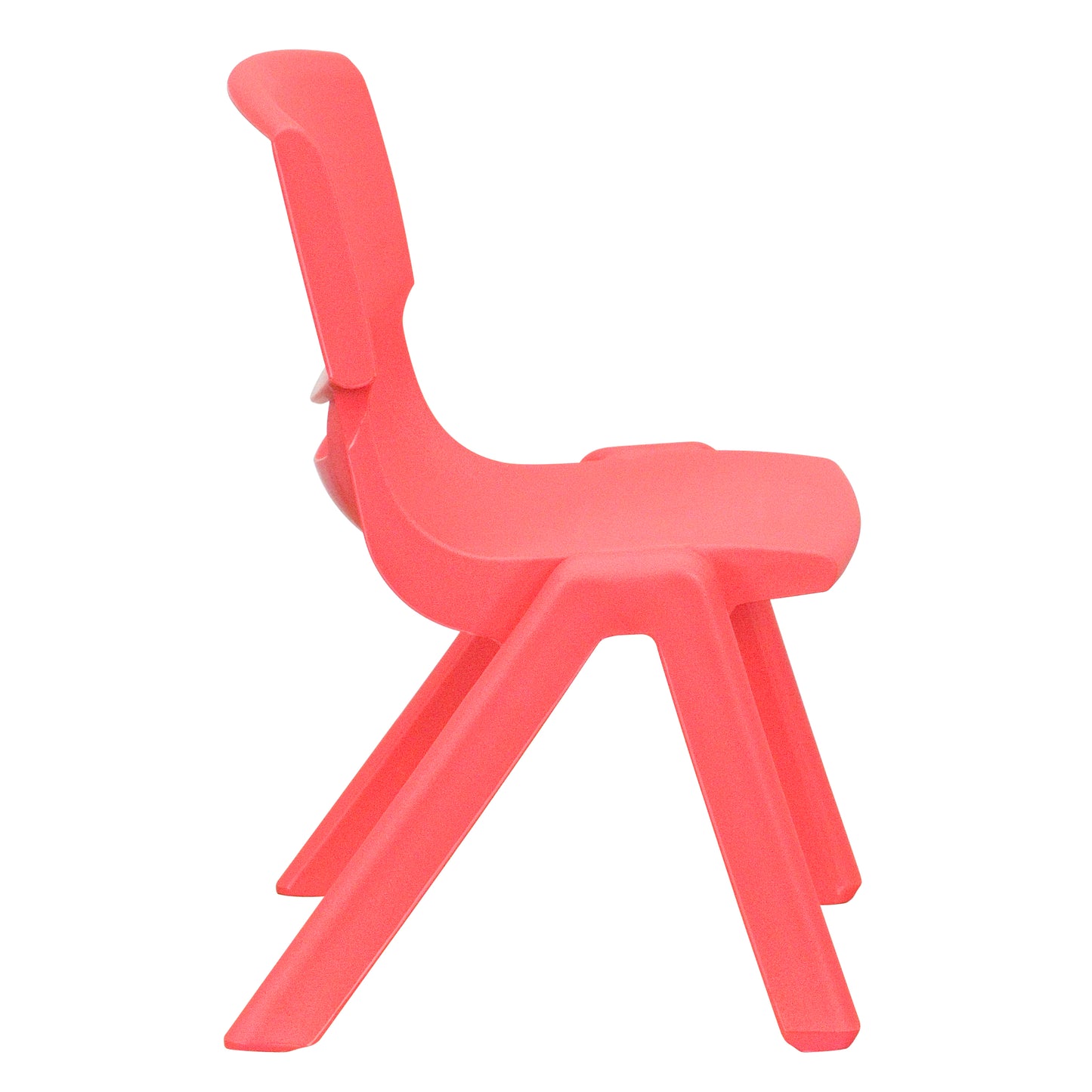 Emmy 24'' Square Red Plastic Height Adjustable Activity Table Set with 2 Chairs Red YU-YCX-0023-2-SQR-TBL-RED-R-GG