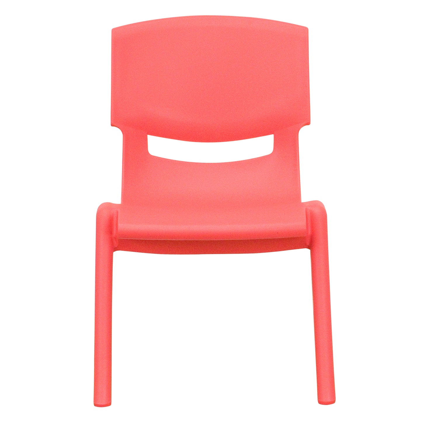 Whitney 2 Pack Red Plastic Stackable School Chair with 10.5'' Seat Height Red