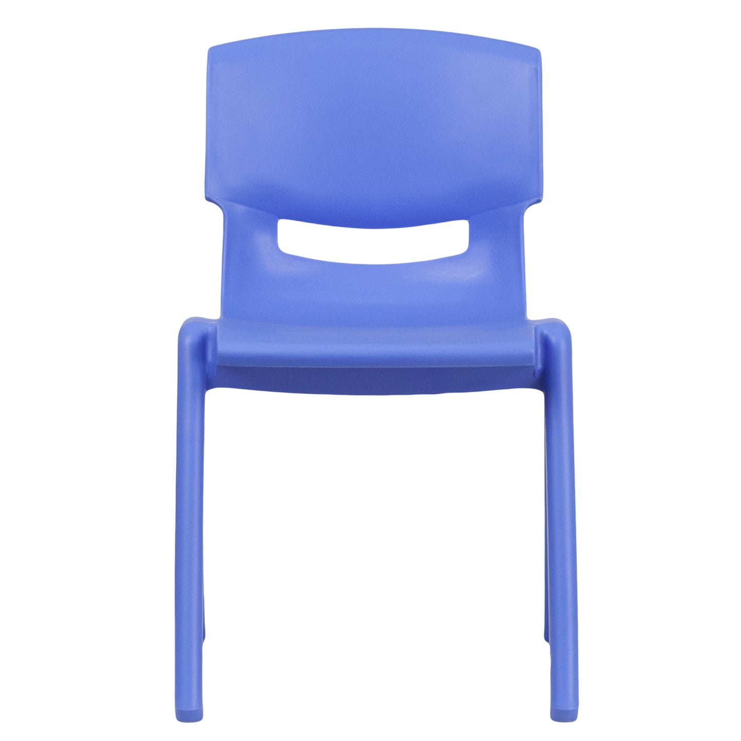 Whitney 2 Pack Blue Plastic Stackable School Chair with 13.25" Seat Height Blue