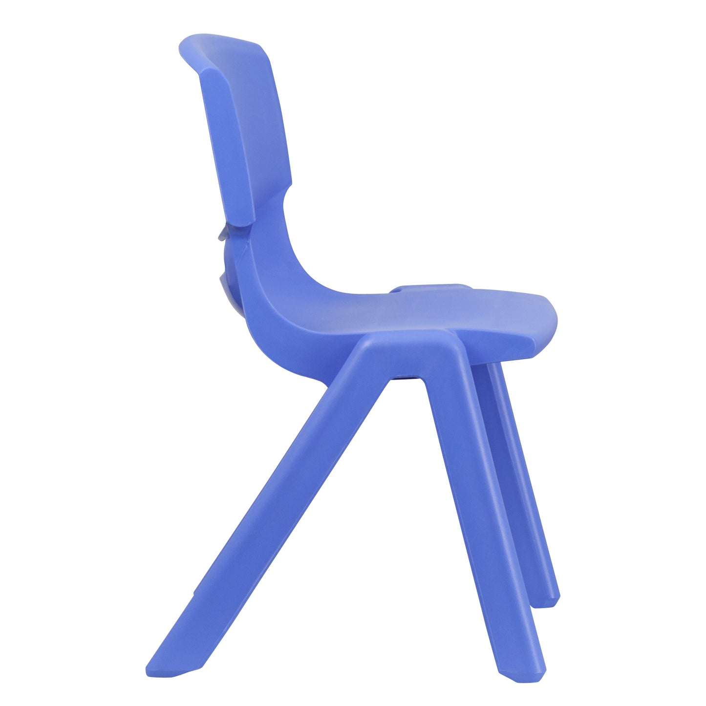 Whitney 2 Pack Blue Plastic Stackable School Chair with 15.5" Seat Height Blue