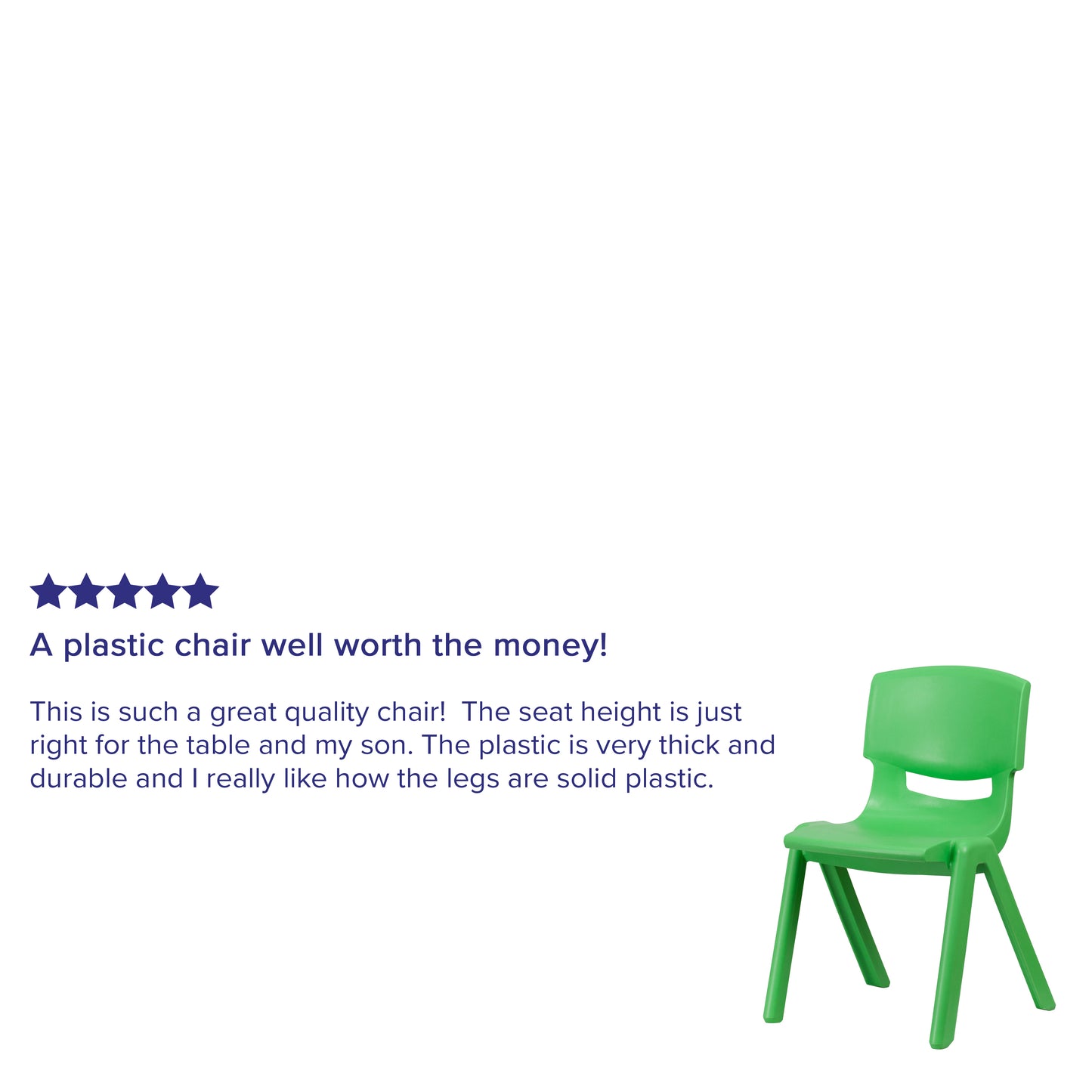 Whitney 2 Pack Green Plastic Stackable School Chair with 15.5" Seat Height Green