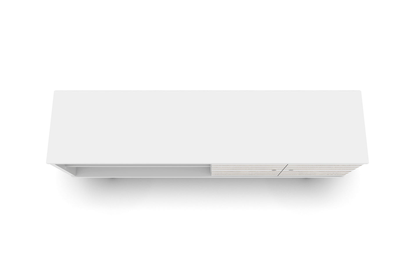 Liberty Mid-Century Modern 63" TV Stand in White 201AMC6