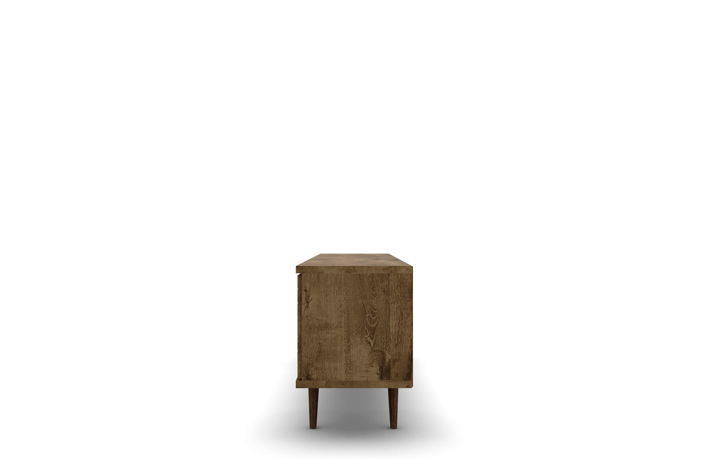 Liberty Mid-Century Modern 63" TV Stand in Rustic Brown 201AMC9