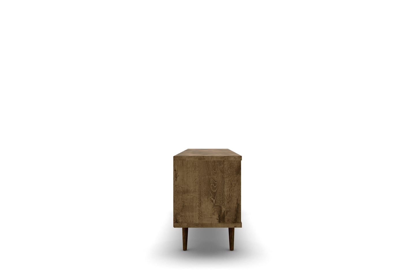 Liberty Mid-Century Modern 63" TV Stand in Rustic Brown 201AMC9