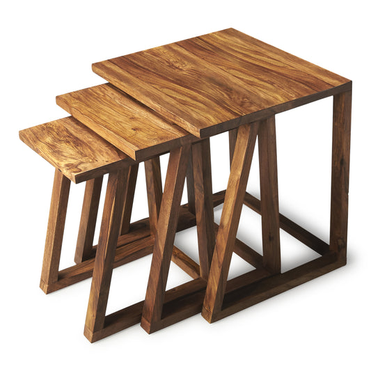 Mira Modern Nesting Tables in Light Brown 2041140