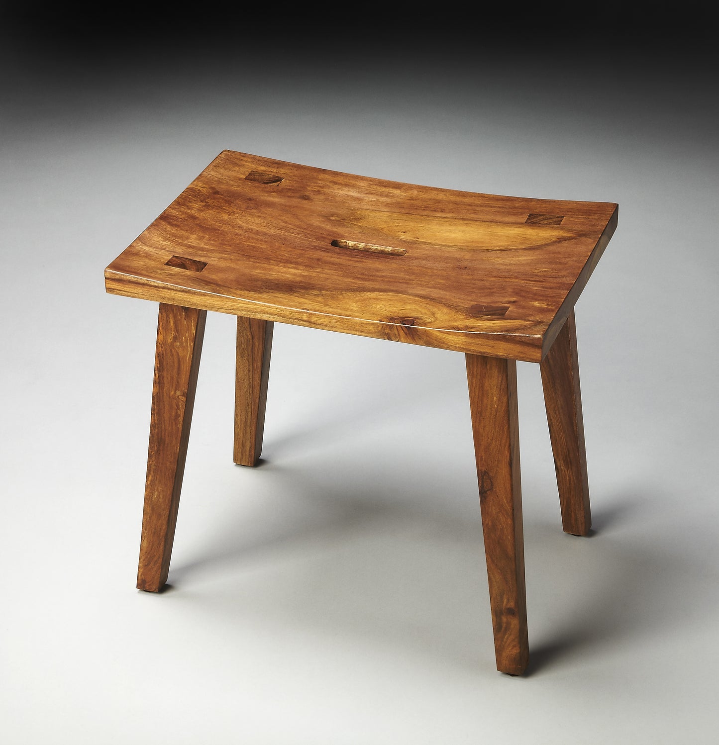 Butler Specialty Company Rohan 17.25 in. Seat Height Rectangular Wood Accent Stool, Light Brown