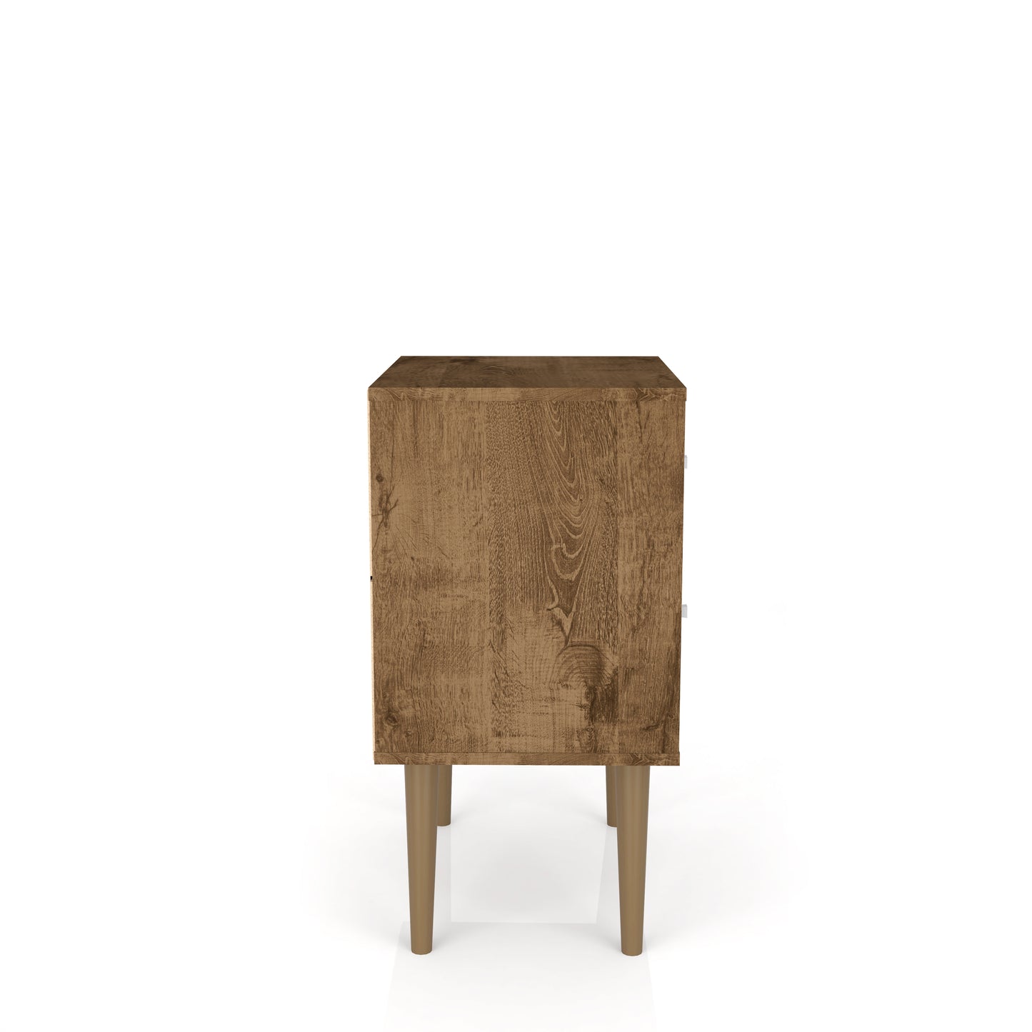 Liberty Mid-Century Modern 18" Nightstand in Rustic Brown and Yellow (2-Drawer) 204AMC94