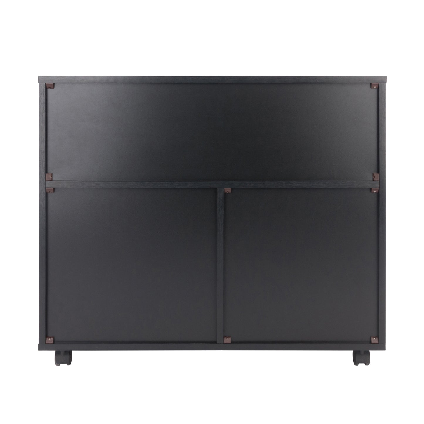 Halifax Wide Storage Cabinet, 3-Small & 2-Wide Drawers, Black