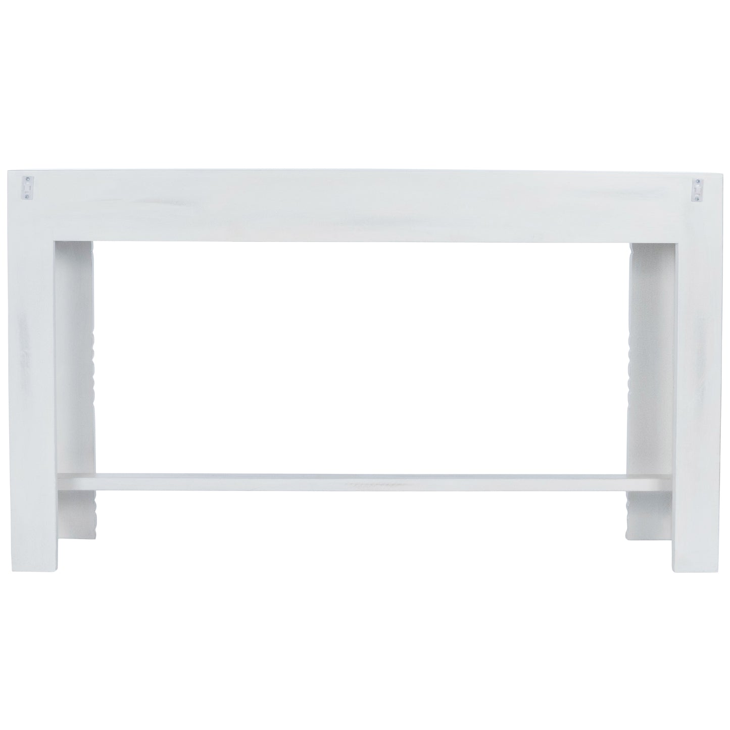 Butler Specialty Company Janta 55.5 in. W Rectangular Solid Wood 3 Drawer Console Table, White