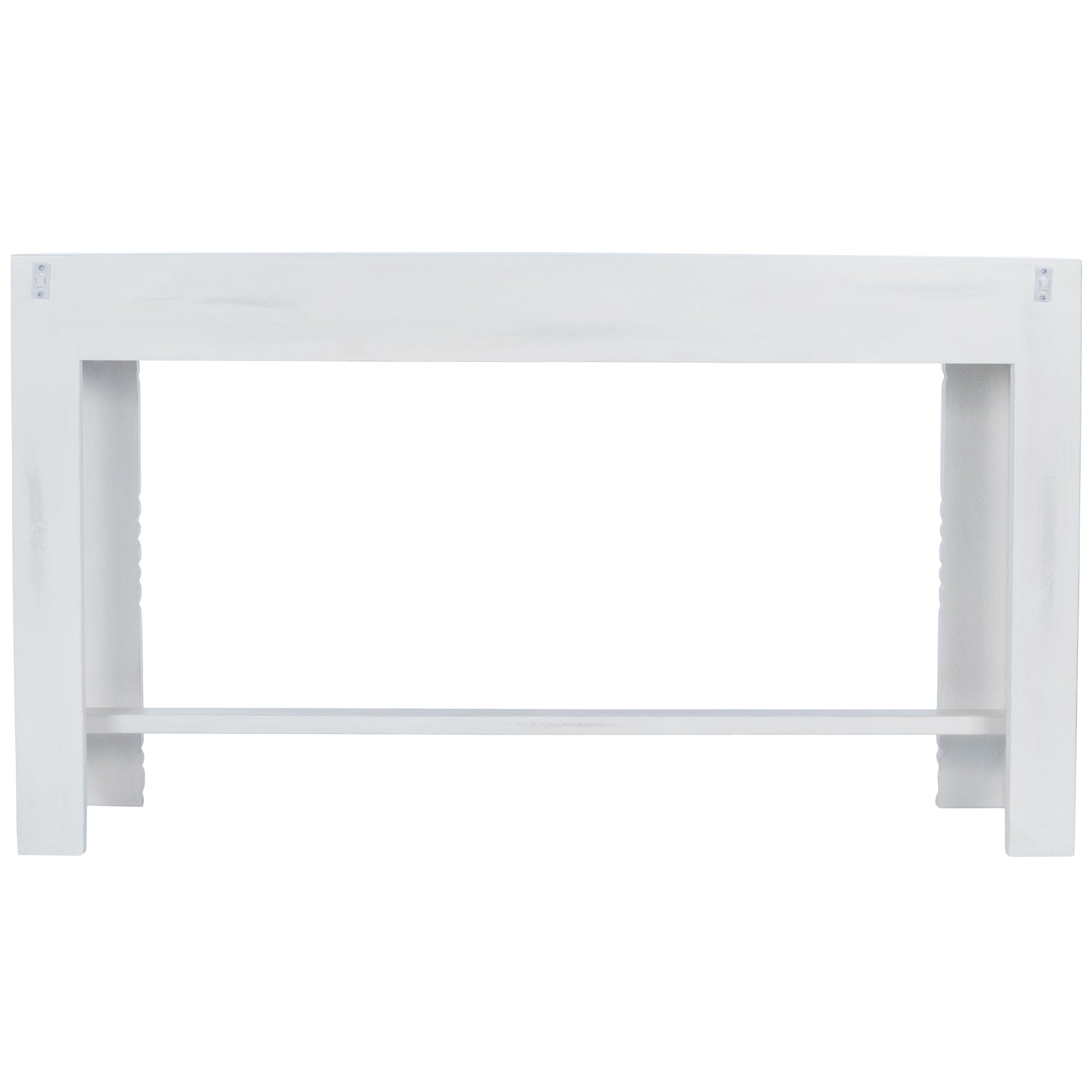 Butler Specialty Company Janta 55.5 in. W Rectangular Solid Wood 3 Drawer Console Table, White