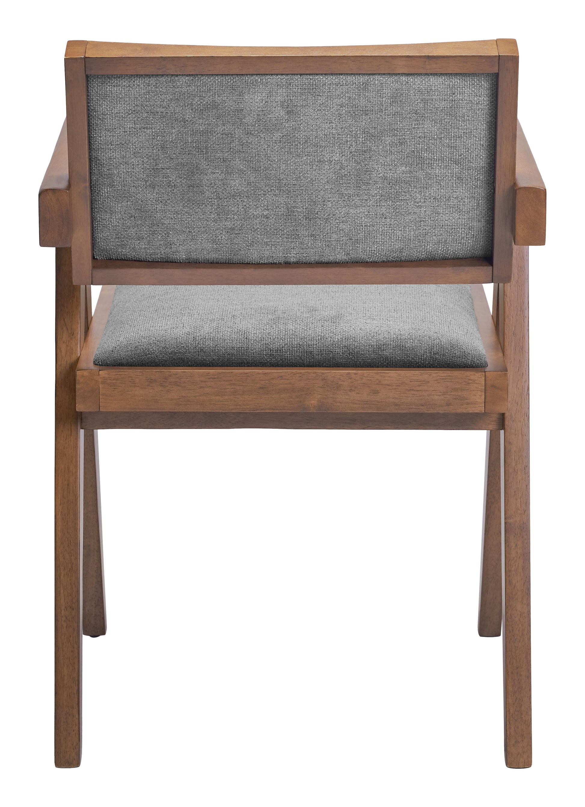 Delhi Dining Chair (Set of 2) Gray & Walnut - 4