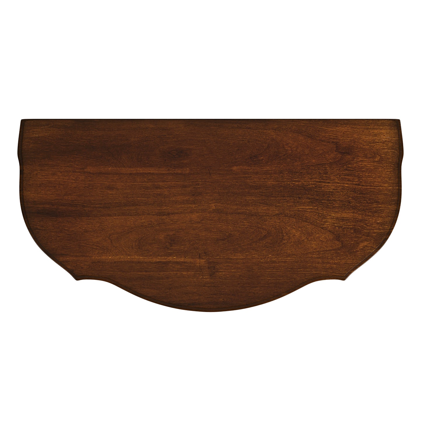 Ashby Demilune Console Table with Storage in Medium Brown  2101011