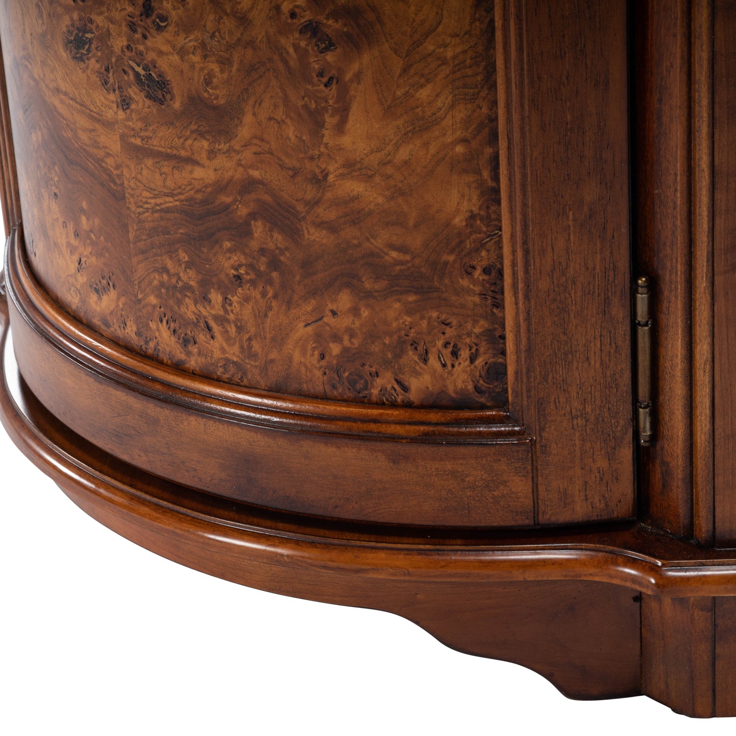 Butler Specialty Company Durham 22.75 in. W Triangular Wood 1 Door Corner Cabinet, Medium Brown