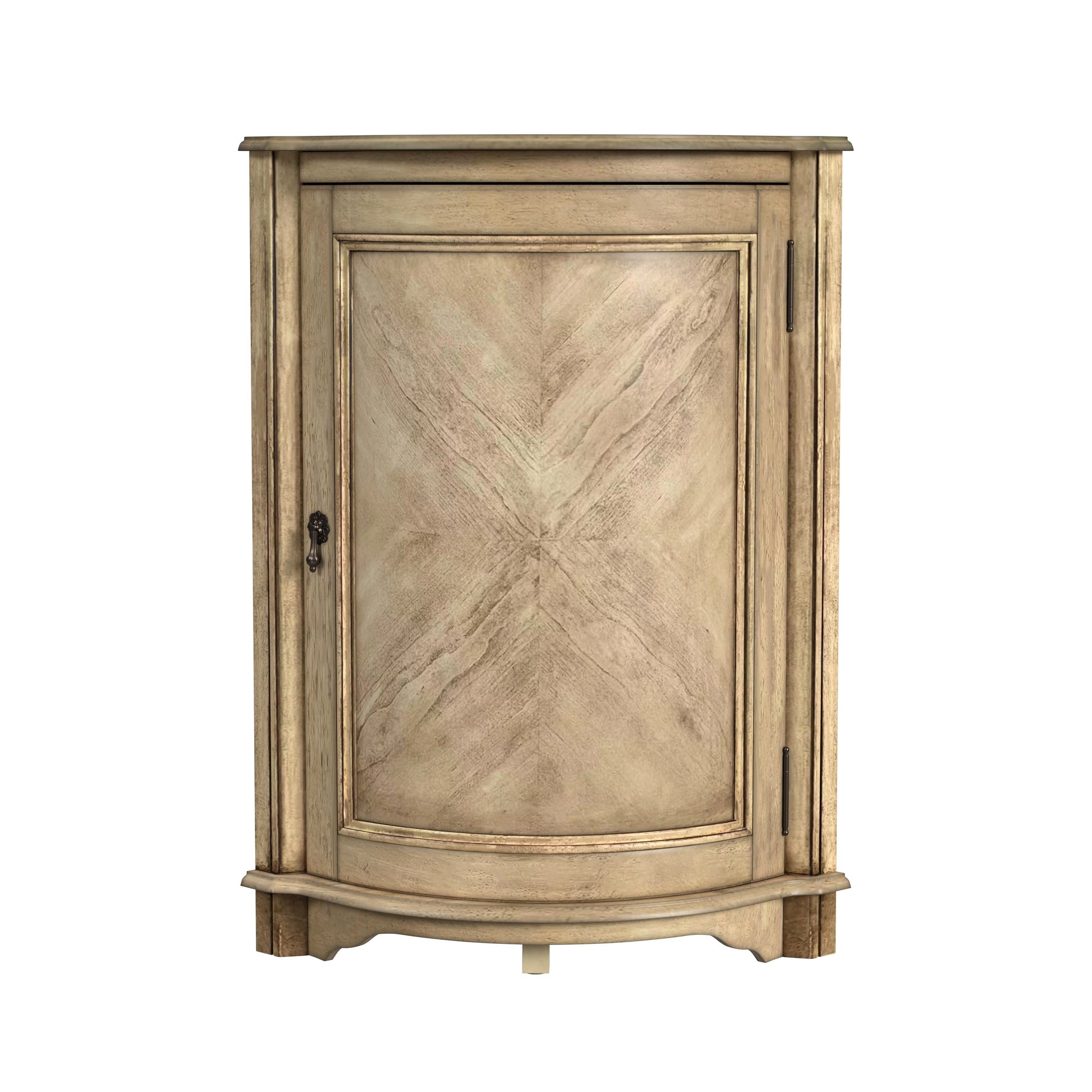 Butler Specialty Company Durham 22.75 in. W Triangular Wood 1 Door Corner Cabinet, Beige