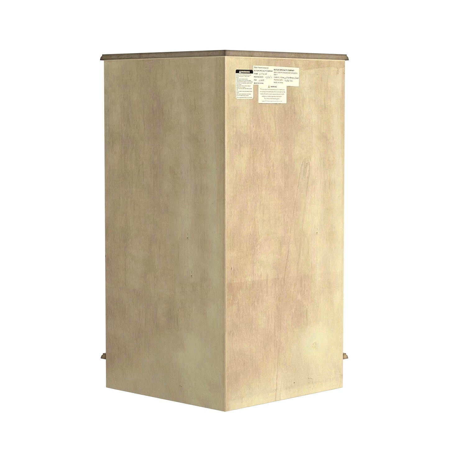 Butler Specialty Company Durham 22.75 in. W Triangular Wood 1 Door Corner Cabinet, Beige