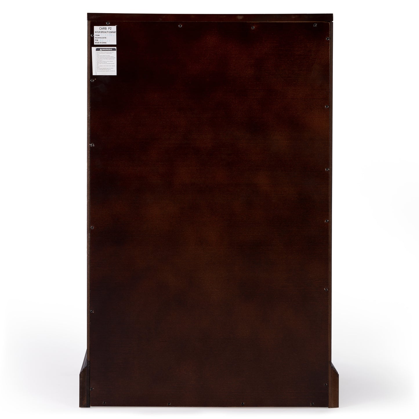 Butler Specialty Company Danforth 25.5 in. W Rectangular Wood 5 Drawer Secretary with Drop Front Writing Surface, Dark Brown
