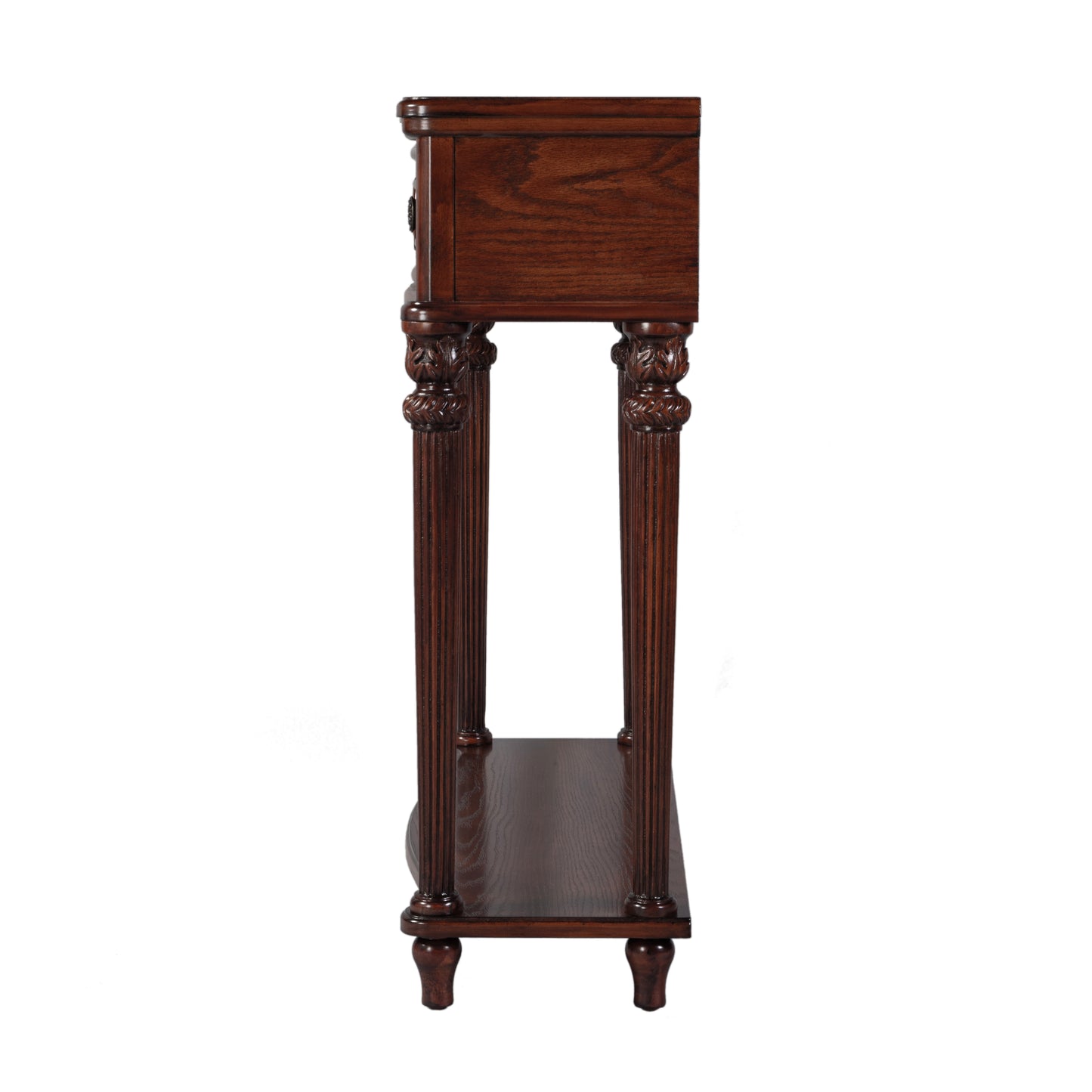 Butler Specialty Company Alexander 37 in. W Rectangular Wood 1 Drawer Console Table with Lower Open Shelf, Brown
