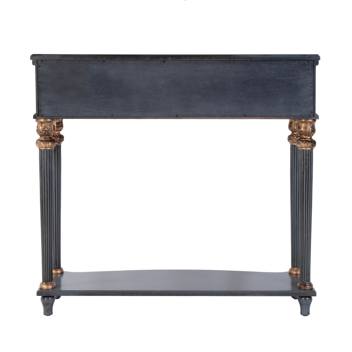 Butler Specialty Company Alexander 37 in. W Rectangular Wood 1 Drawer Console Table with Lower Open Shelf, Blue