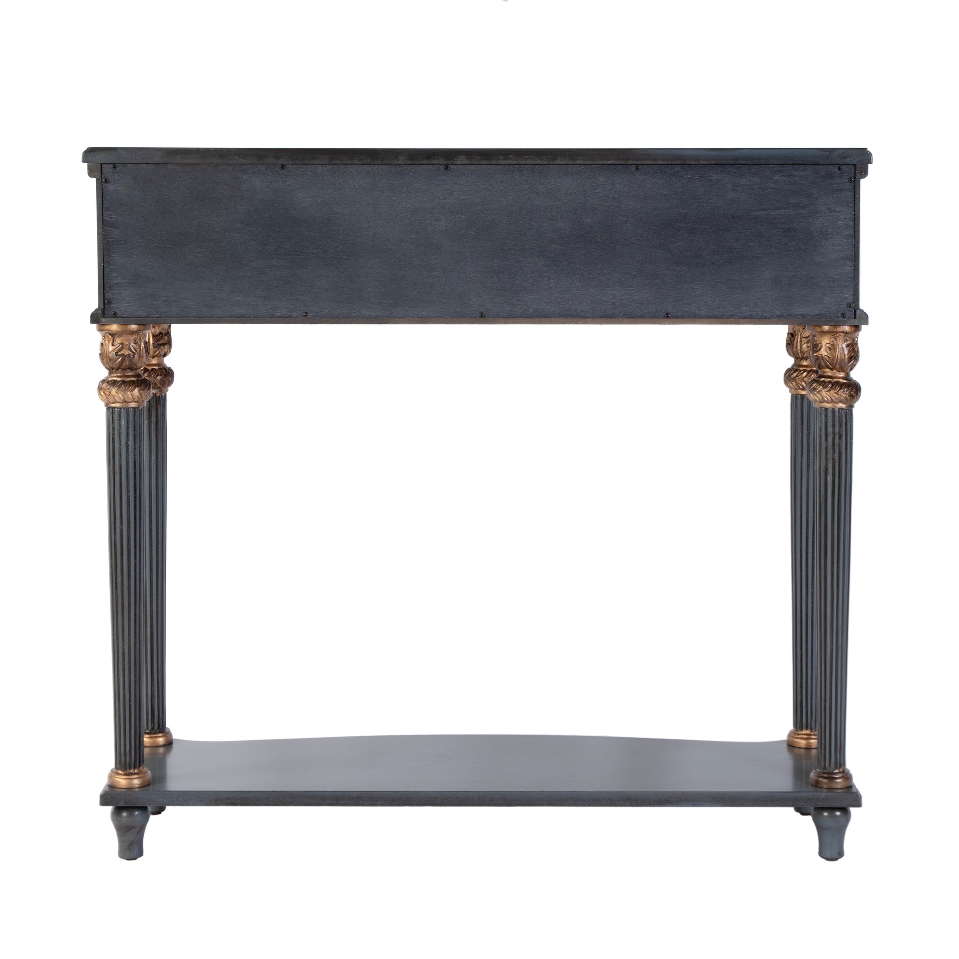 Butler Specialty Company Alexander 37 in. W Rectangular Wood 1 Drawer Console Table with Lower Open Shelf, Blue